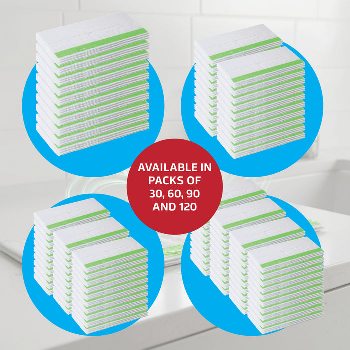 Mop Wet Refills for FLASH Speed Mop Scrub Strip Storage Tub Resealable 90 Pack