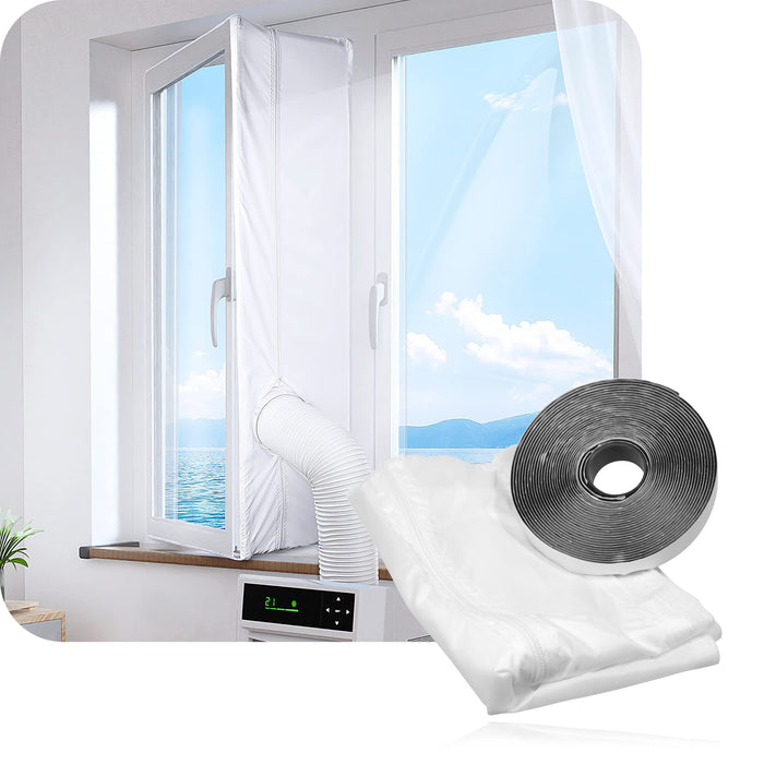 2m Window Seal Kit for Tumble Dryer Sealing Zip Hose Vent Universal