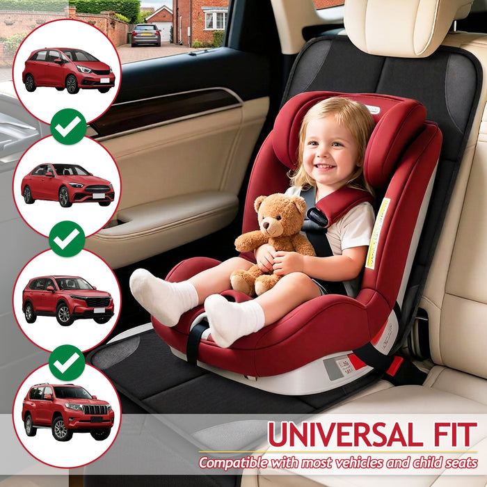 Universal Car Seat Cover Protector with Storage Pockets for Child Seats Dogs Kids Pets