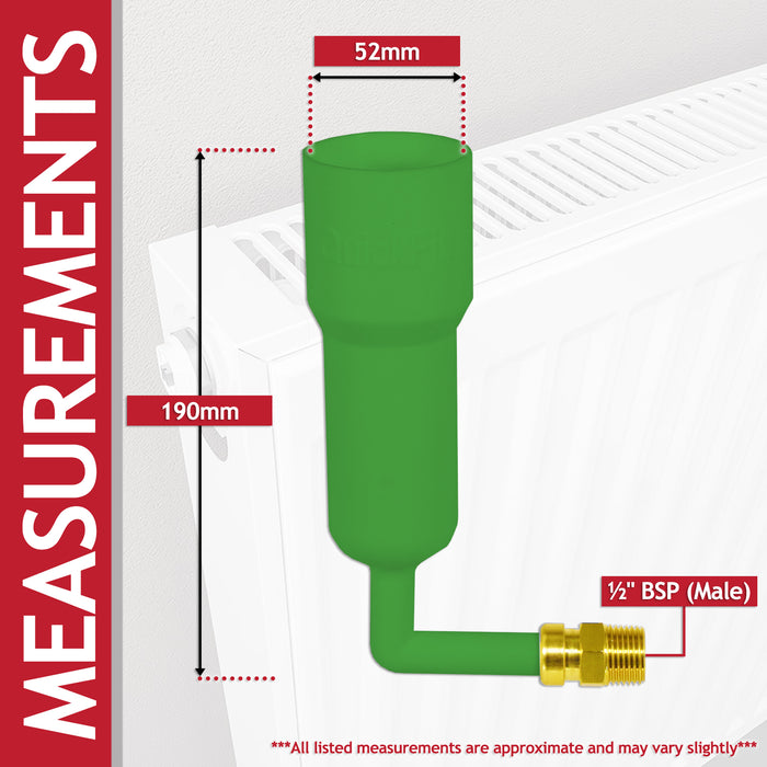 Central Heating Cleanser Concentrate Liquid (500ml Bottle) + Radiator Dosing Funnel Tool + Draining Tub