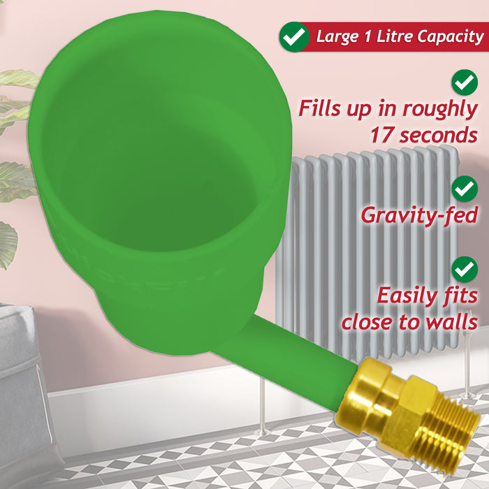 Central Heating Cleanser Concentrate Liquid (500ml Bottle) + Radiator Dosing Funnel Tool + Draining Tub