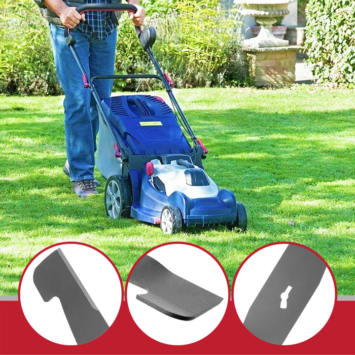 Metal Blade for Spear & Jackson S1740ER S4040X2CR S1740ER2 Lawnmower (40cm, Pack of 2)