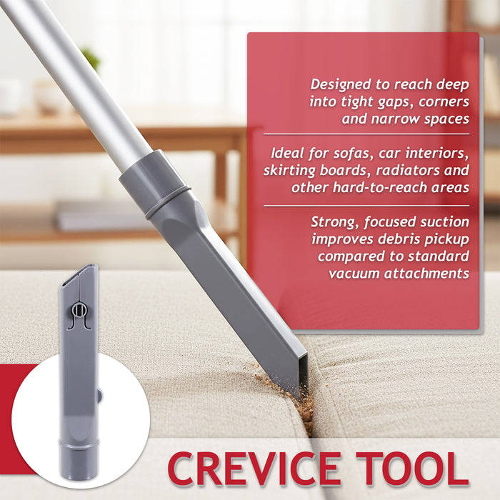 3 in 1 Brush Crevice Upholstery Dusting Tool for Vax Mach Air UCA1GEV1 UCA2GEV1 U91-MA-P Vacuum Cleaner (32mm)