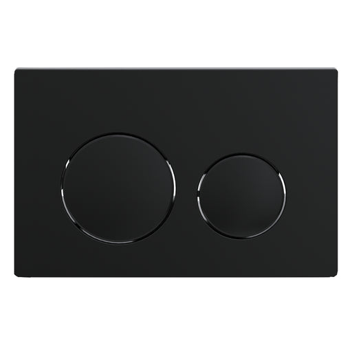 Luxury Flush Plate Kit for Concealed Toilet Cistern Wall Hung Frame (Matt Black, 245mm x 165mm)