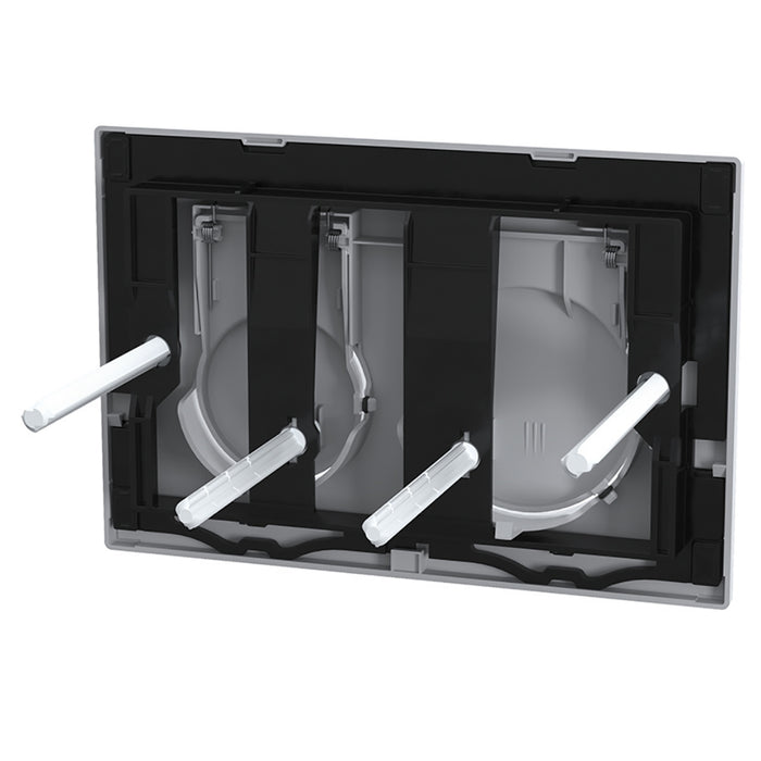 Luxury Flush Plate Kit for Skylo Concealed Toilet Cistern Wall Hung Frame (Gloss White, 245mm x 165mm)