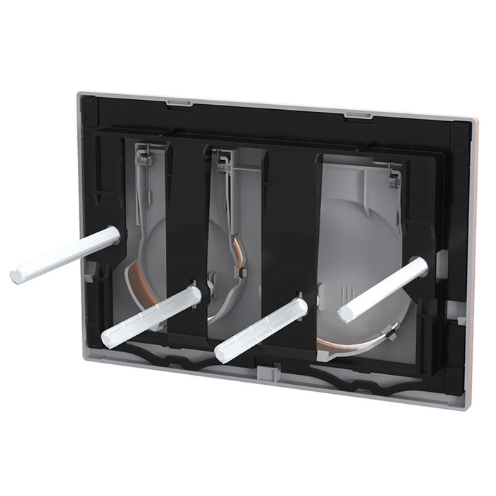 Luxury Flush Plate Kit for Skylo Concealed Toilet Cistern Wall Hung Frame (Brushed Copper, 245mm x 165mm)