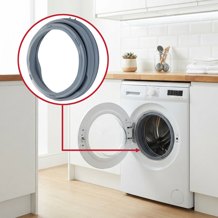 Rubber Door Seal Gasket For Bush WMDF612W Washing Machines 42195043