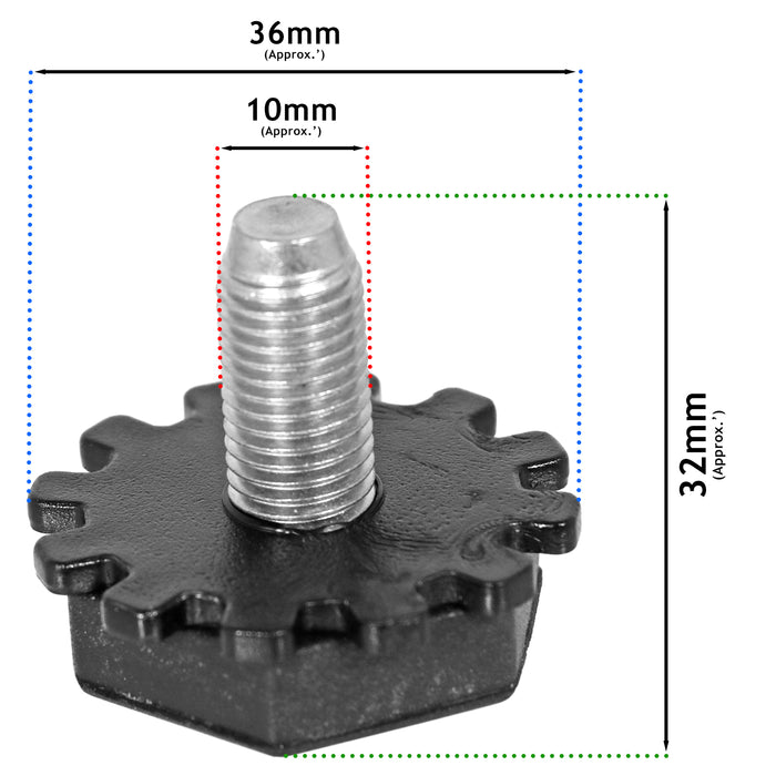 Currys Essentials Washing Machine Foot Leg Adjustable M10 C510WM14 C510WMS14