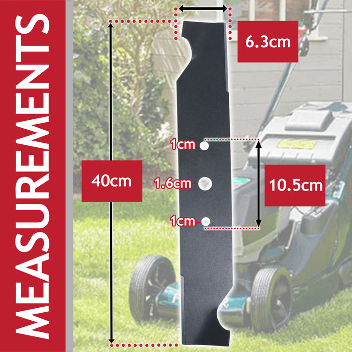 Hi Lift Metal Blade for Hayter Hobby 201 239 272 Lawnmower (40cm / 16")