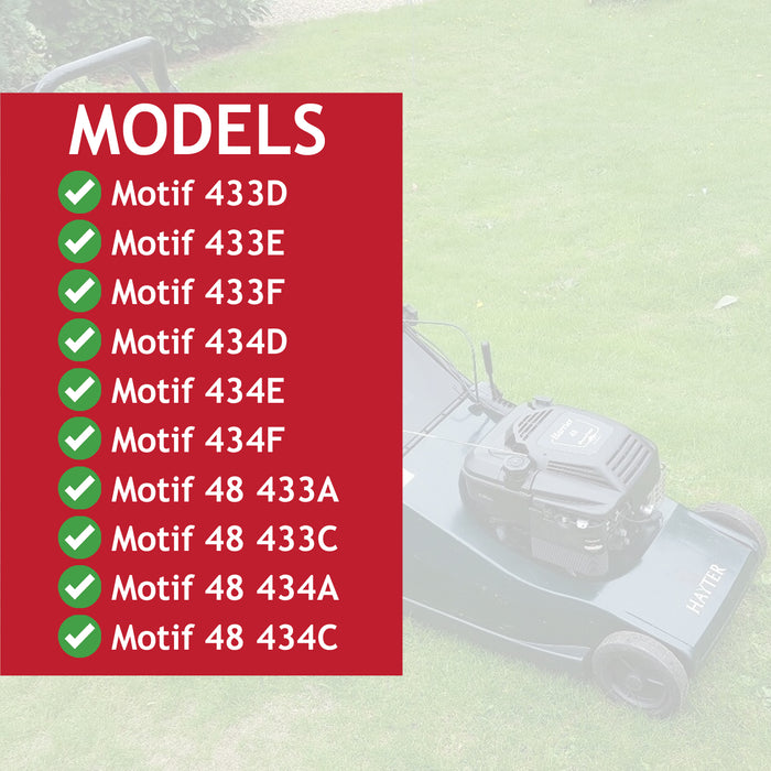 19" 48cm Hi Lift Cutting Blade for Hayter Motif 433H 434H Lawnmower Lawn Mower