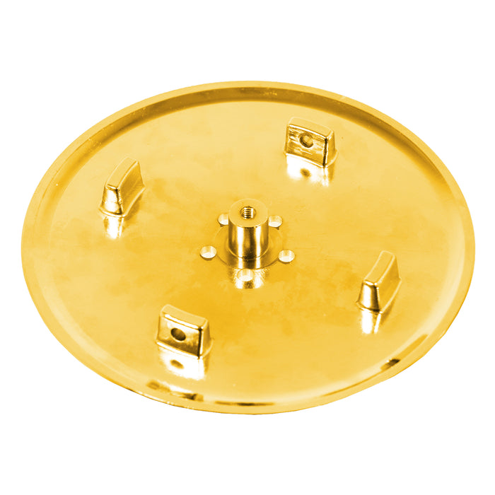 110mm Luxury Plug Cover for Shower Trap with 90mm Tray (Brushed Brass)