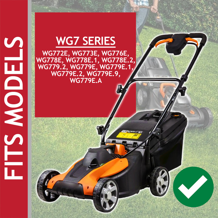 Metal Blade for Worx Lawnmower WG772E WG773E WG776E WG778E WG779E (33cm)