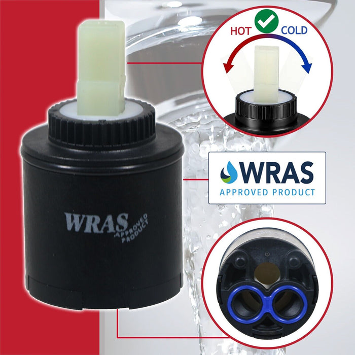 Mixer Tap Cartridge 35mm Single Monobloc Sink Basin Bath Hot Cold Water Valve