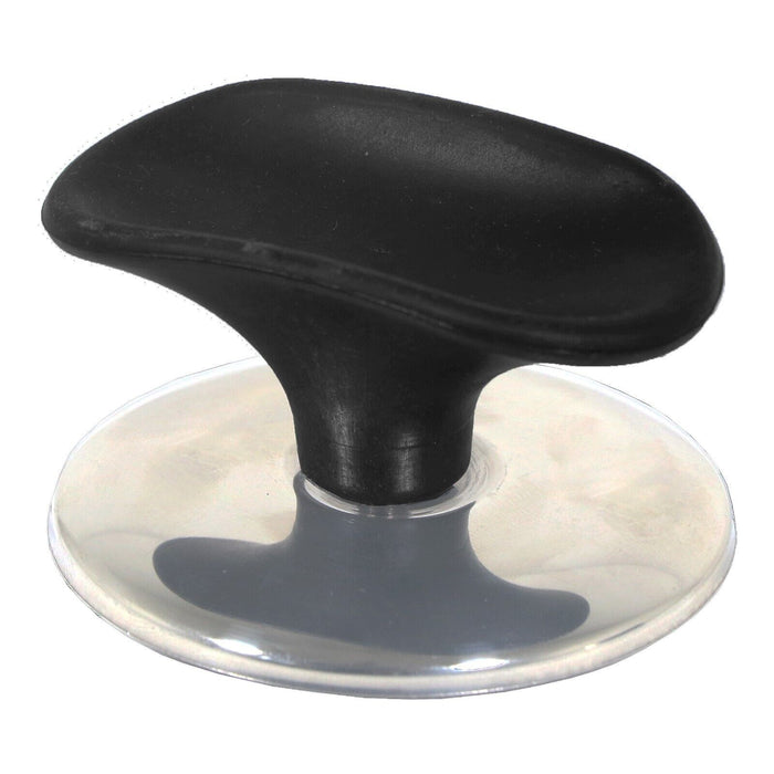 Universal Pan Lid Handle 60mm / 6cm Saucepan Slow Cooker Steamer Pot Knob (Black / Chrome Silver)