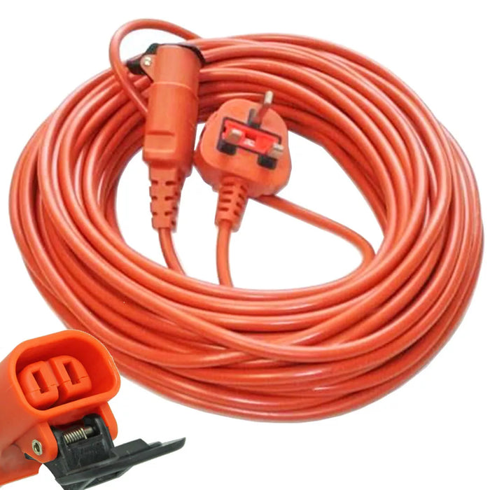 20 Metre Mains Cable & Lead Plug for Bosch Rotak 34 36 370 40 43 430 Lawnmowers (20m)