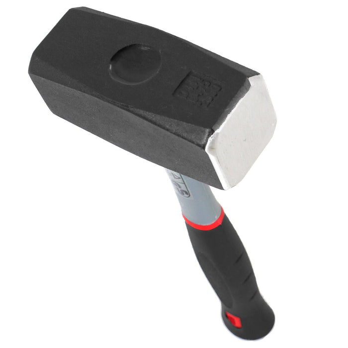 Log Splitter Lump Hammer 2KG Club Mallet + 1.5KG 8" Chisel Wedge Wood Splitting Maul Kit