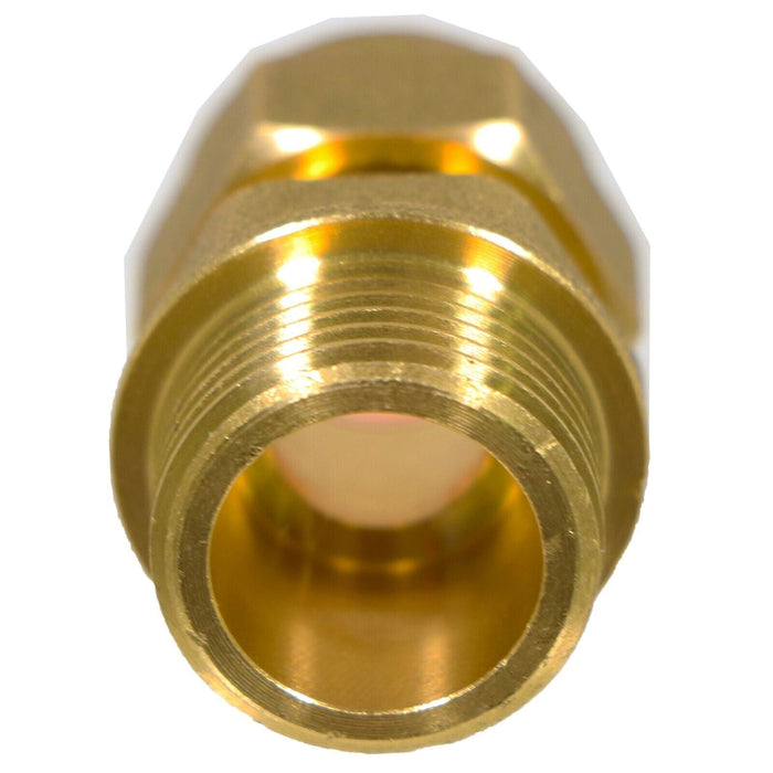 Compression Connector 10mm x 3/8" BSP Male Straight Brass Pipe Coupler Adaptor Fitting (Pack of 10)