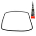 Main Rubber Door Seal with Corner Fixing Clips + Sealing Glue for Cooke & Lewis Oven Cookers (445mm x 350mm)
