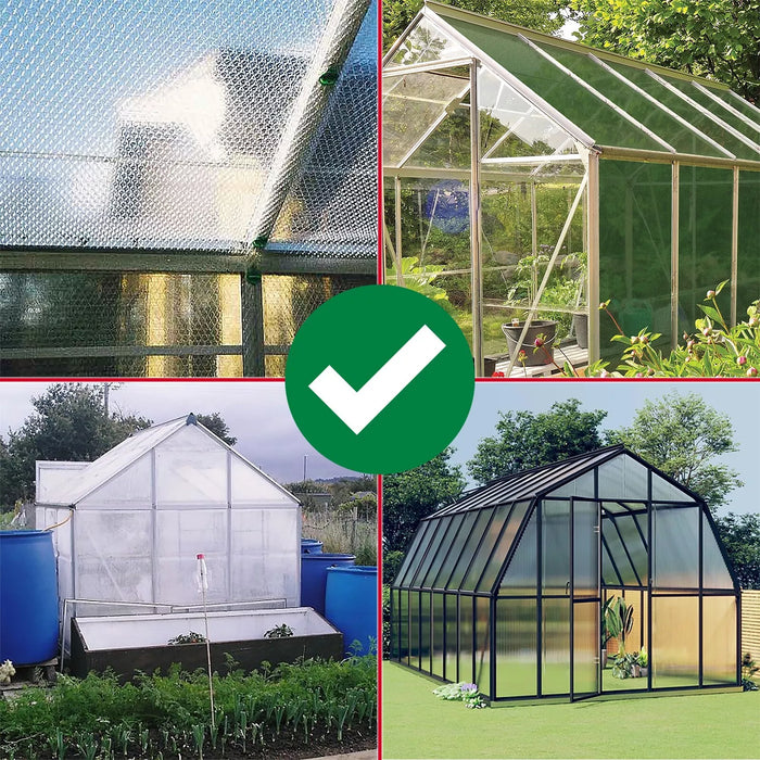 Greenhouse Corner Insulation Shading Fixers Bubble Wrap PVC Plastic Frame Clips (Pack of 40)