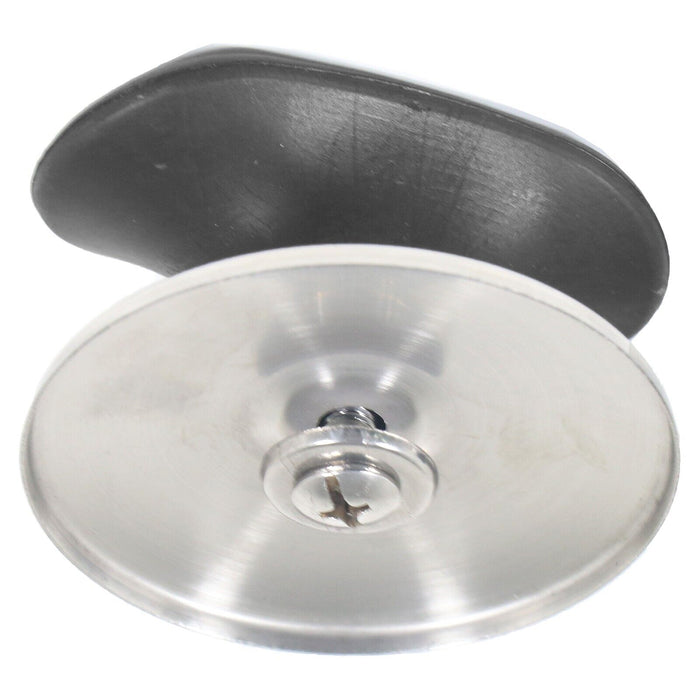 Universal Pan Lid Handle 6cm Saucepan Slow Cooker Steamer Pot Knob (Black / Chrome Silver)
