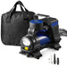 Digital Tyre Inflator 12V Car Bike Van Motorcycle Portable LED Air Compressor Pump (with Carry Bag)