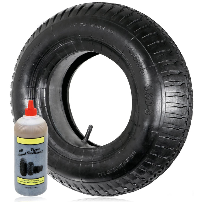 Wheelbarrow Tyre and Inner Tube Barrow Tire 4.00 - 8 4.80-8 Innertube + Sealant