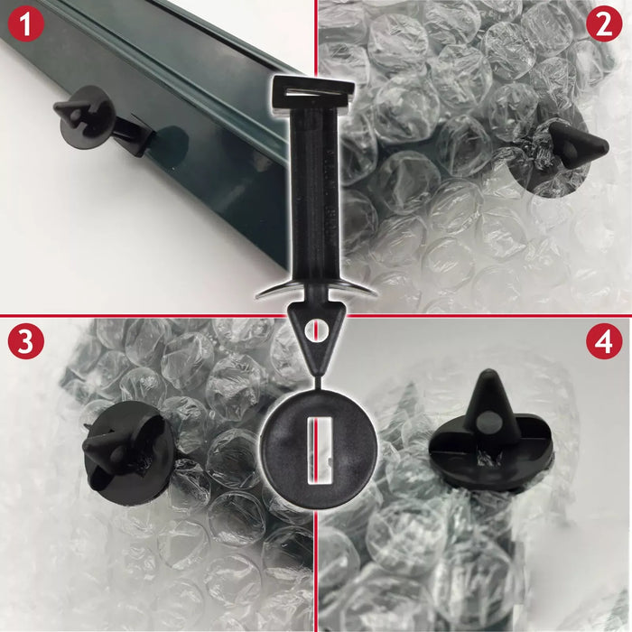 Greenhouse Insulation Fixers Kit Corner + Frame Shading Bubble Wrap PVC Plastic Clips (Pack of 40)