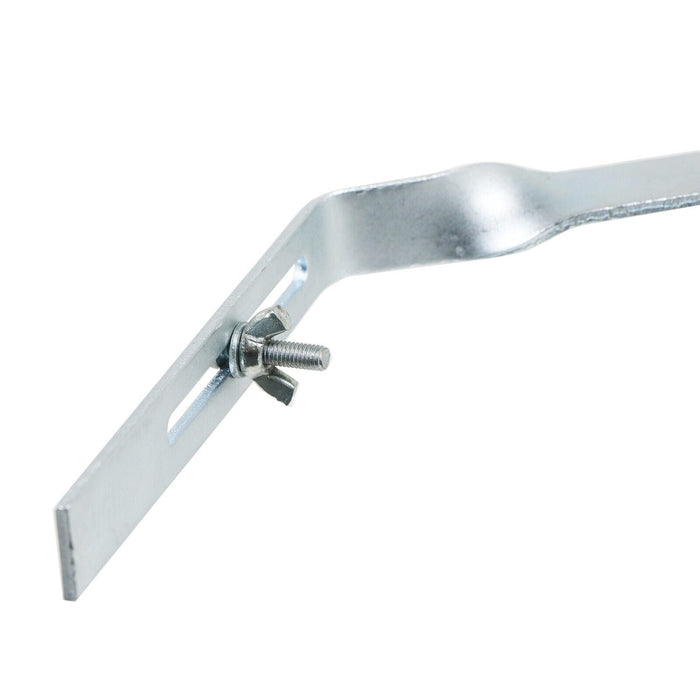 Gutter Side Rafter Bracket Universal Galvanised Steel Fascia Support Fixings (Pack of 10, 300mm)