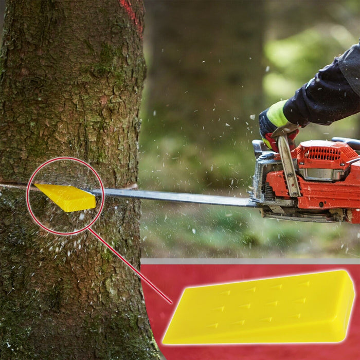 Tree Felling Wedge Heavy Duty Chainsaw Log Wood Cutting Cleaving Block Tool (5.5")