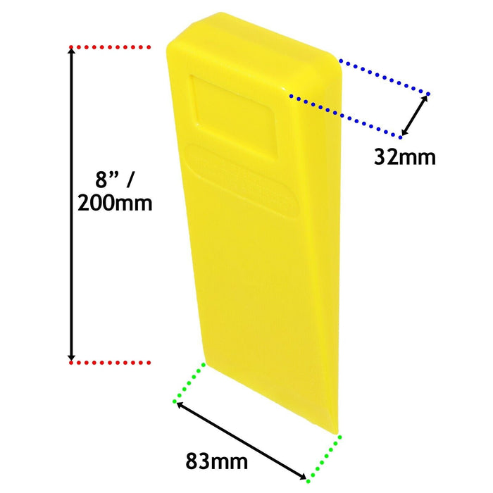 Tree Felling Wedge Heavy Duty Chainsaw Log Wood Cutting Cleaving Block Tools (8", Pack of 2)