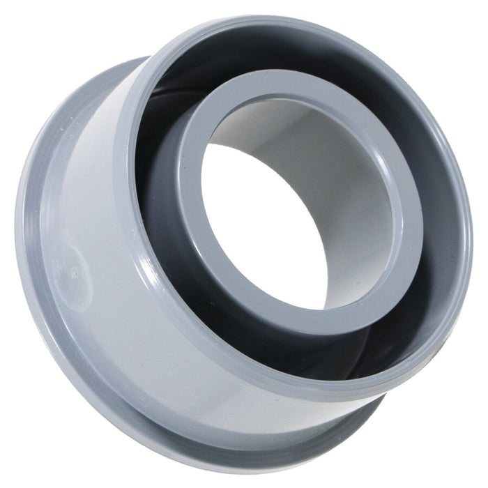 32mm Boss Adaptor Solvent Soil Stack Waste Pipe Reducer Push Fit Seal Ring (Grey)