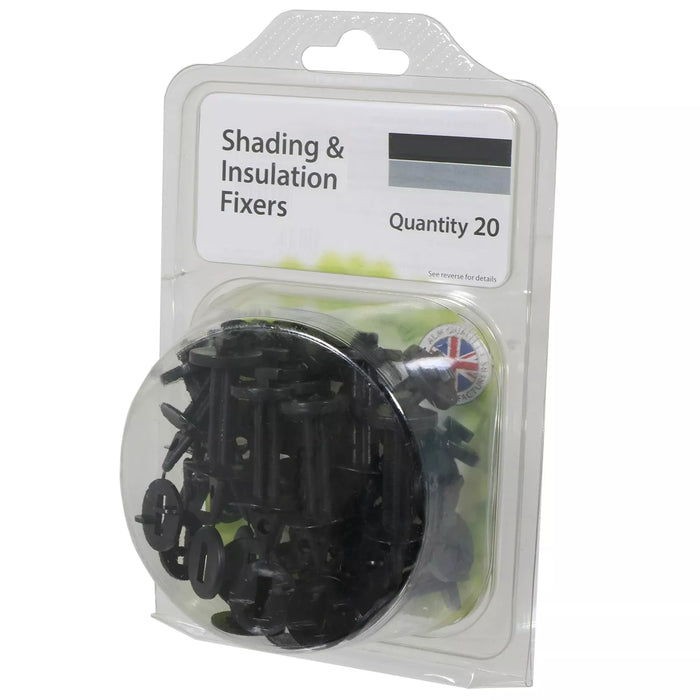 Greenhouse Insulation Shading Fixers Bubble Wrap PVC Plastic Frame Clips (Pack of 40)