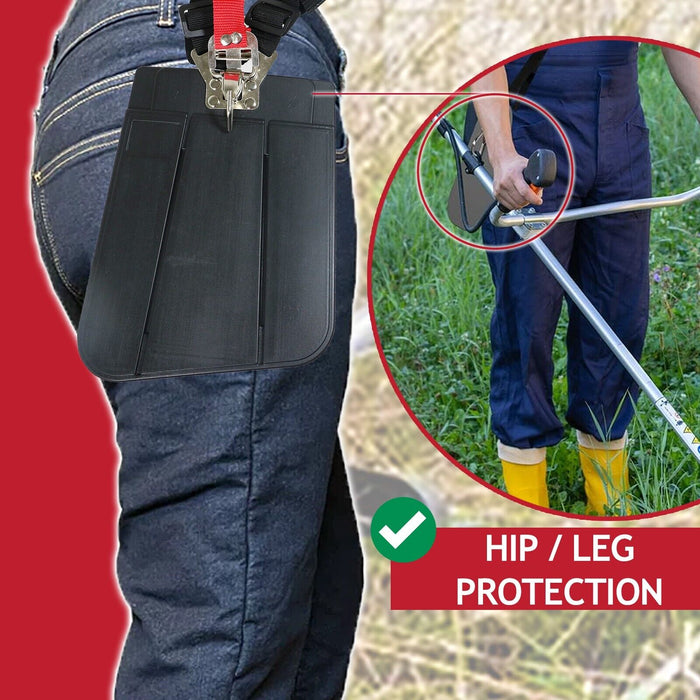 Universal Double Harness Brushcutter Strimmer Trimmer Heavy Duty Padded Support (One Size)