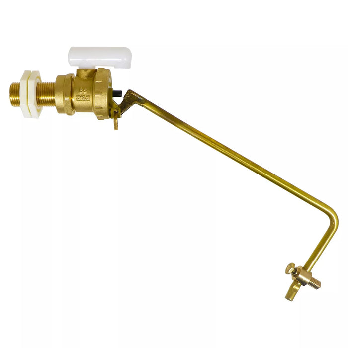 1/2" Part 2 Valve Low Pressure Side Entry Toilet Cistern Ballcock + 4 1/2" Ball Float Kit