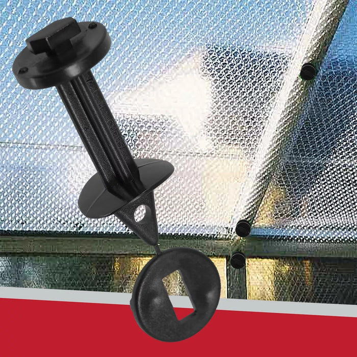 Greenhouse Insulation Shading Fixers Bubble Wrap PVC Plastic Frame Clips (Pack of 60)