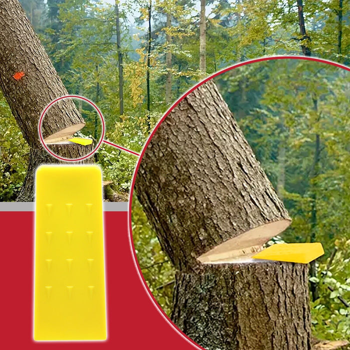 Tree Felling Wedge Heavy Duty Chainsaw Log Wood Cutting Cleaving Block Tool (8")