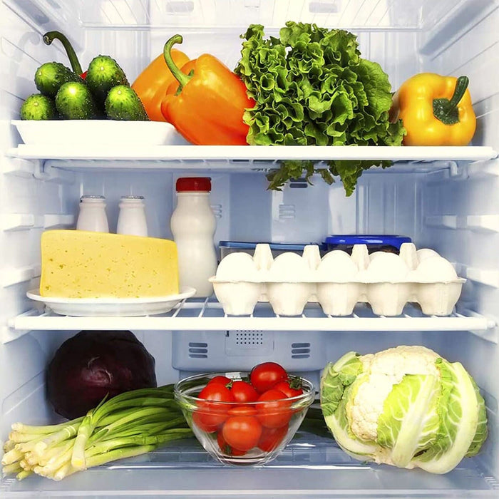 Large Fridge Shelf for HAIER Adjustable White Plastic Coated Shelves (Pack of 2, 425mm - 670mm x 320mm)