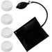 Universal Washing Machine Tumble Dryer Anti-Vibration Feet + Shock Absorber Stabiliser Pad (Pack of 4 x Feet + 1 x Pad)