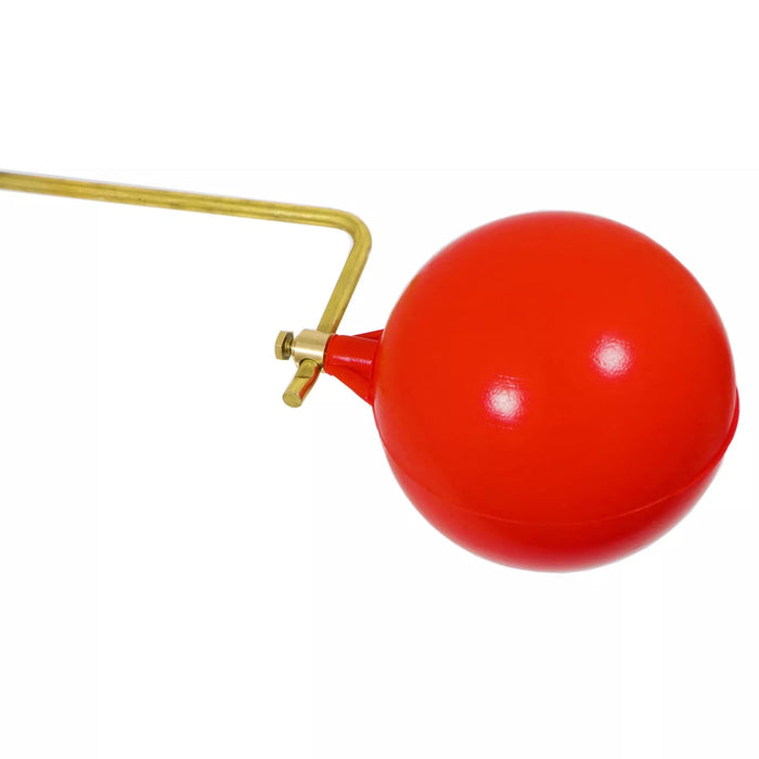 1/2" Part 2 Valve Low Pressure Side Entry Toilet Cistern Ballcock + 4 1/2" Ball Float Kit