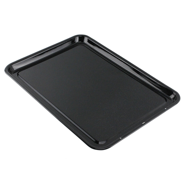 Enamel Oven Baking Tray Large Sheet Raised Shallow Non Stick Pan 417 x 300mm x 2
