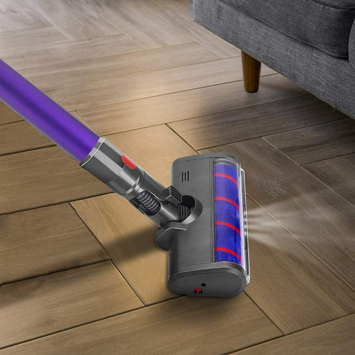 Hard Floor Turbine Tool Brush for Dyson V11 SV14 Vacuum + Purple Rod Wand Tube