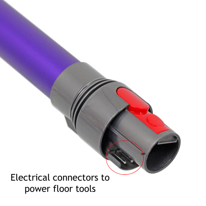 Purple Rod Wand Tube Pipe for Dyson V10 SV12 Vacuum + Wall Mount Tool Holder Rack