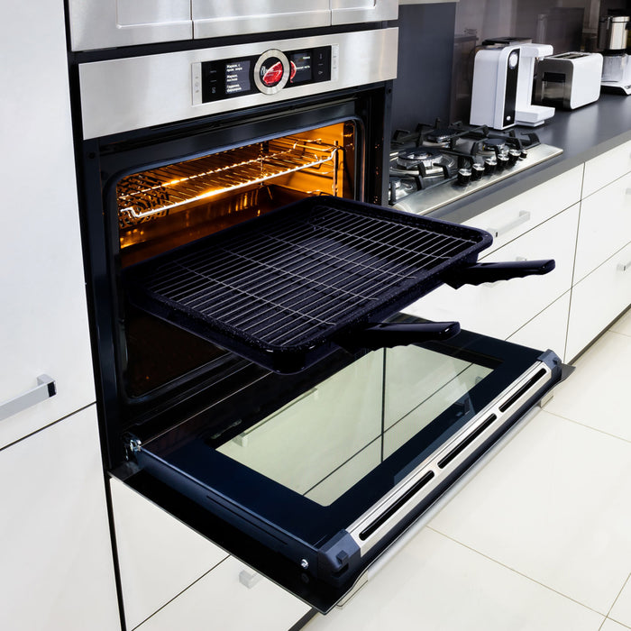 Universal XXL Extra Large Grill Pan Tray Double Handle Oven 440mm x 370mm