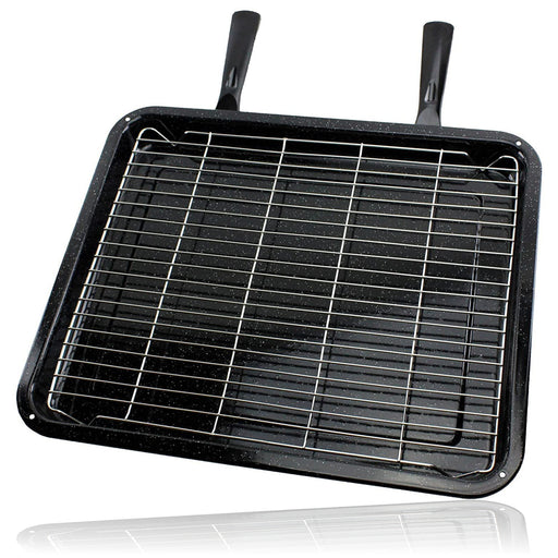 Universal XXL Extra Large Grill Pan Tray Double Handle Oven 440mm x 370mm
