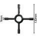 Universal Gas Hob Ceramic Pan Support Moka Trivet Coffee Pot Stand (Small 130mm)
