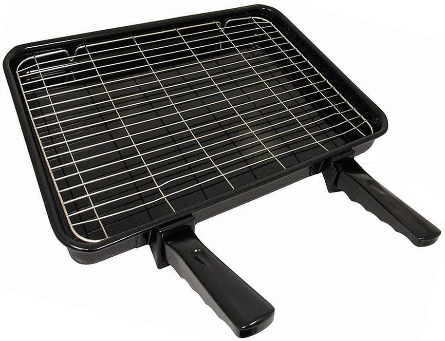 Large Grill Pan, Rack & Dual Detachable Handles with Adjustable Shelf for NEFF Oven Cookers