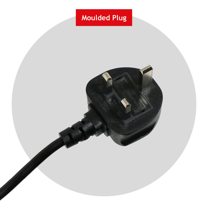 Power Cable for Numatic Edward Vacuum Cleaner Mains Power Lead (UK Plug, Black, 8.4m)