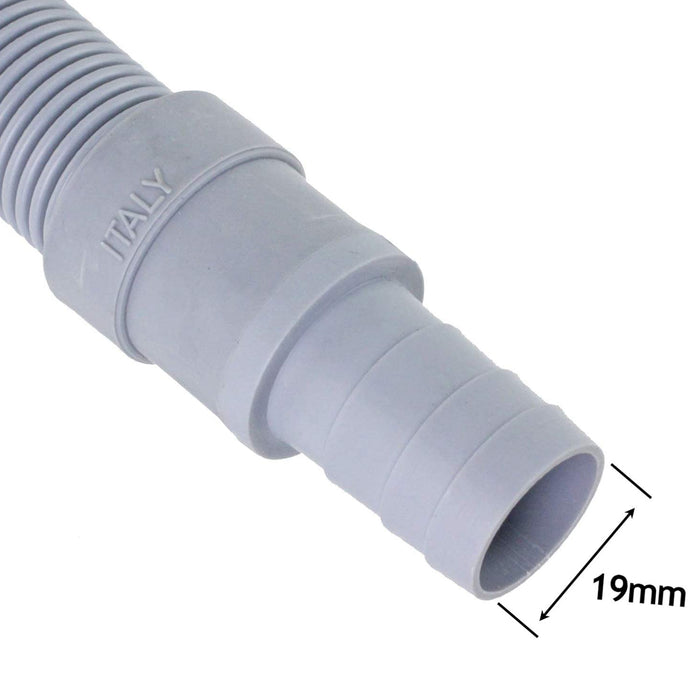 Water Fill Pipe & Drain Hose Extension Kit for AEG Washing Machine Dishwasher (2.5m, 18mm / 22mm)