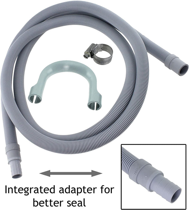 Fill Hose + Drain Hose Extension Set for KENWOOD, BUSH, MONTPELLIER Washing Machine & Dishwasher 2.5m + 5m