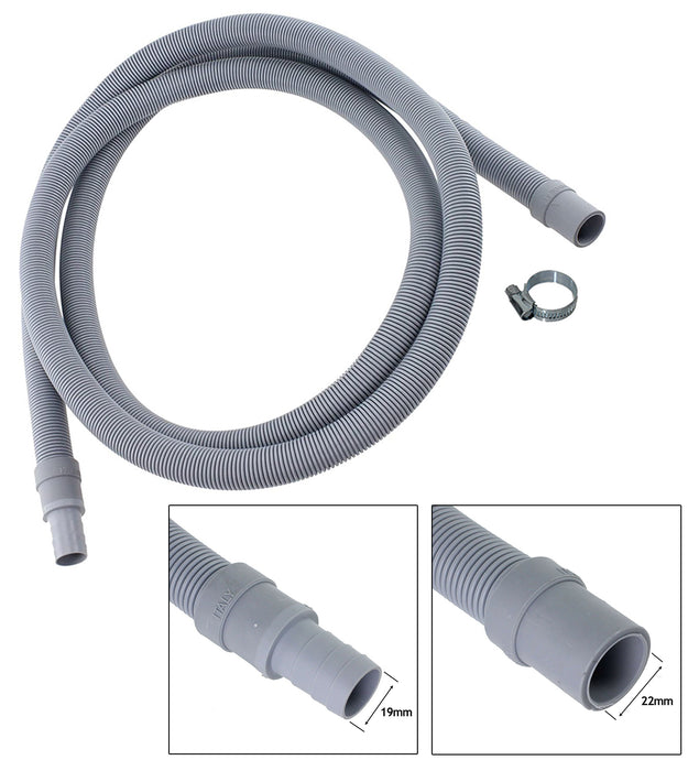 Fill Hose + Drain Hose Extension Set for HOWDENS LAMONA Washing Machine & Dishwasher 5m + 5m